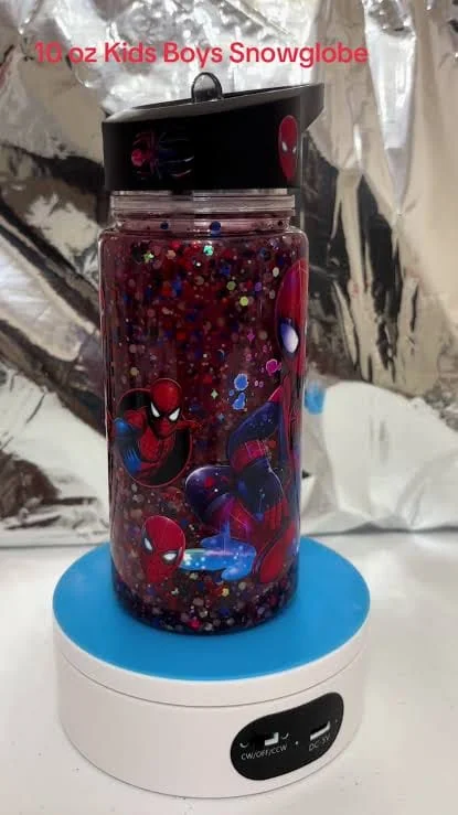 Glitter bottle close up